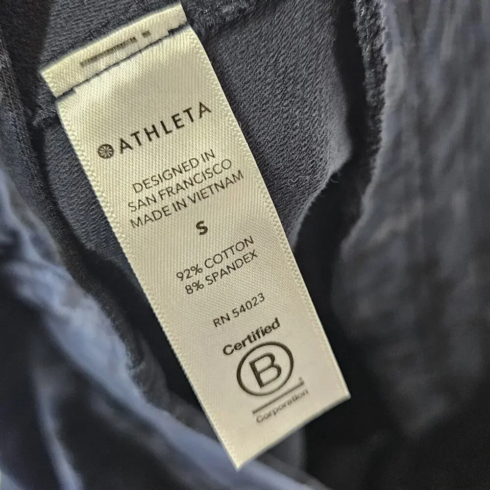 Athleta Women's Blue Farallon Print Pullover Hoody Hoodie Sweater Size Small - Picture 7 of 8